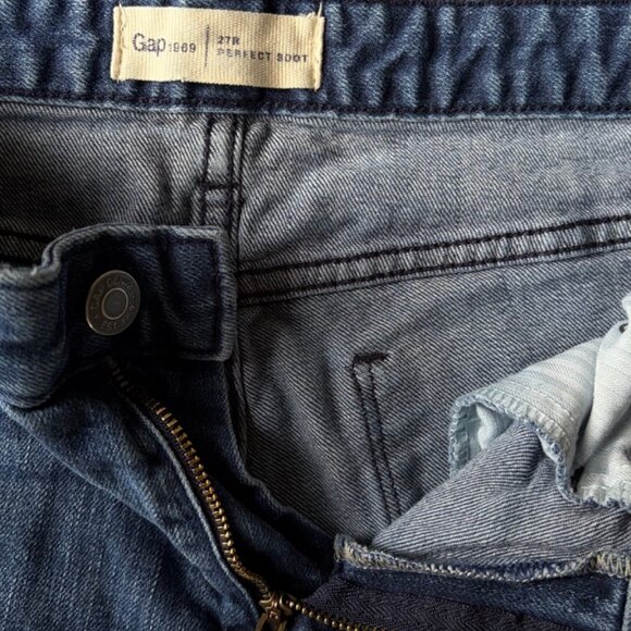 Gap Perfect Boot Blue Jeans 27 R - Picture 2 of 8